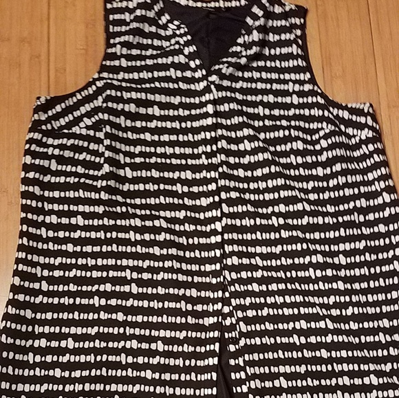 Apt 9 button up lined b/w sleeveless long dress18w - Picture 1 of 3